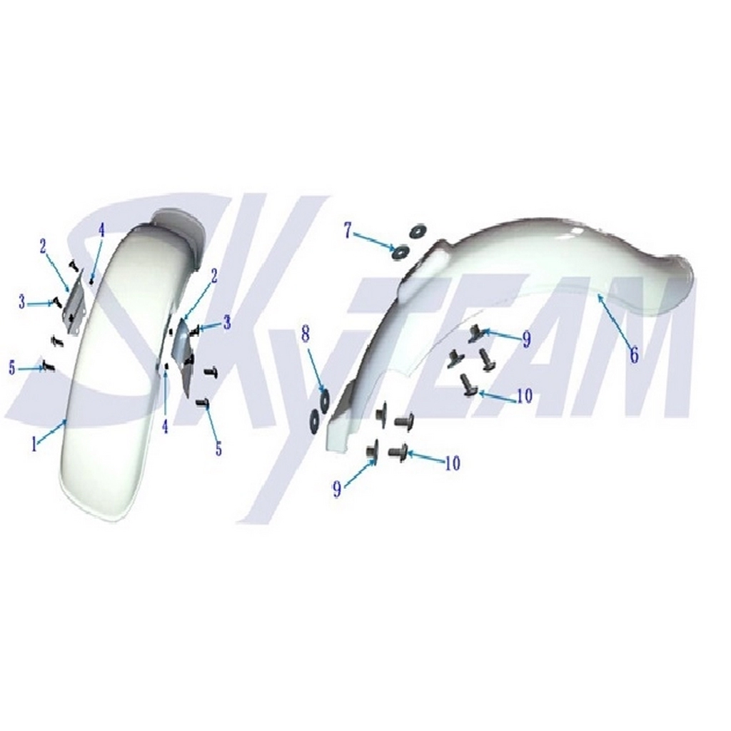 SKYTEAM BUBBLY DIS GRENAJ ON CAMURLUK BEYAZ #ST125BB F2401 BY